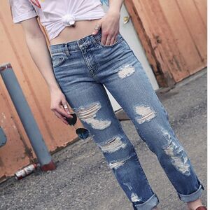 COPPER DENIM Miner Orphan Girl Jeans Distressed Size 27